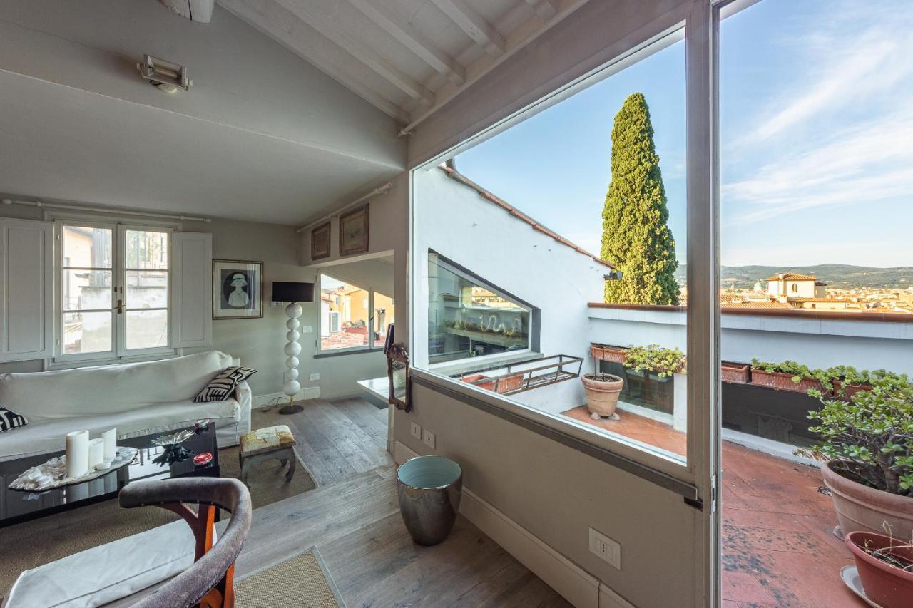 شقة Ponte Vecchio - Lussuoso Attico Terrazza Con Vista فلورنس المظهر الخارجي الصورة